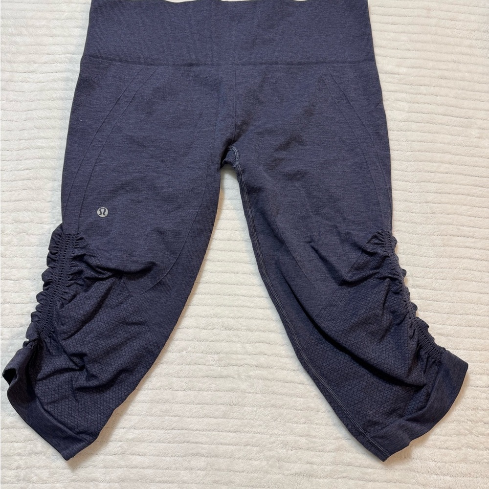 Lululemon Dark Gray Ribbed Leggings